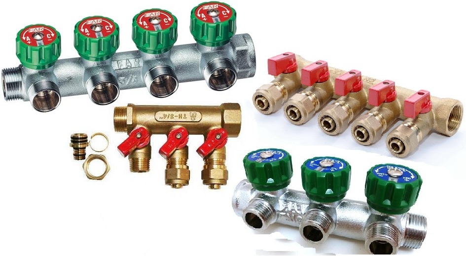 Коллекторы для воды и комплектующие