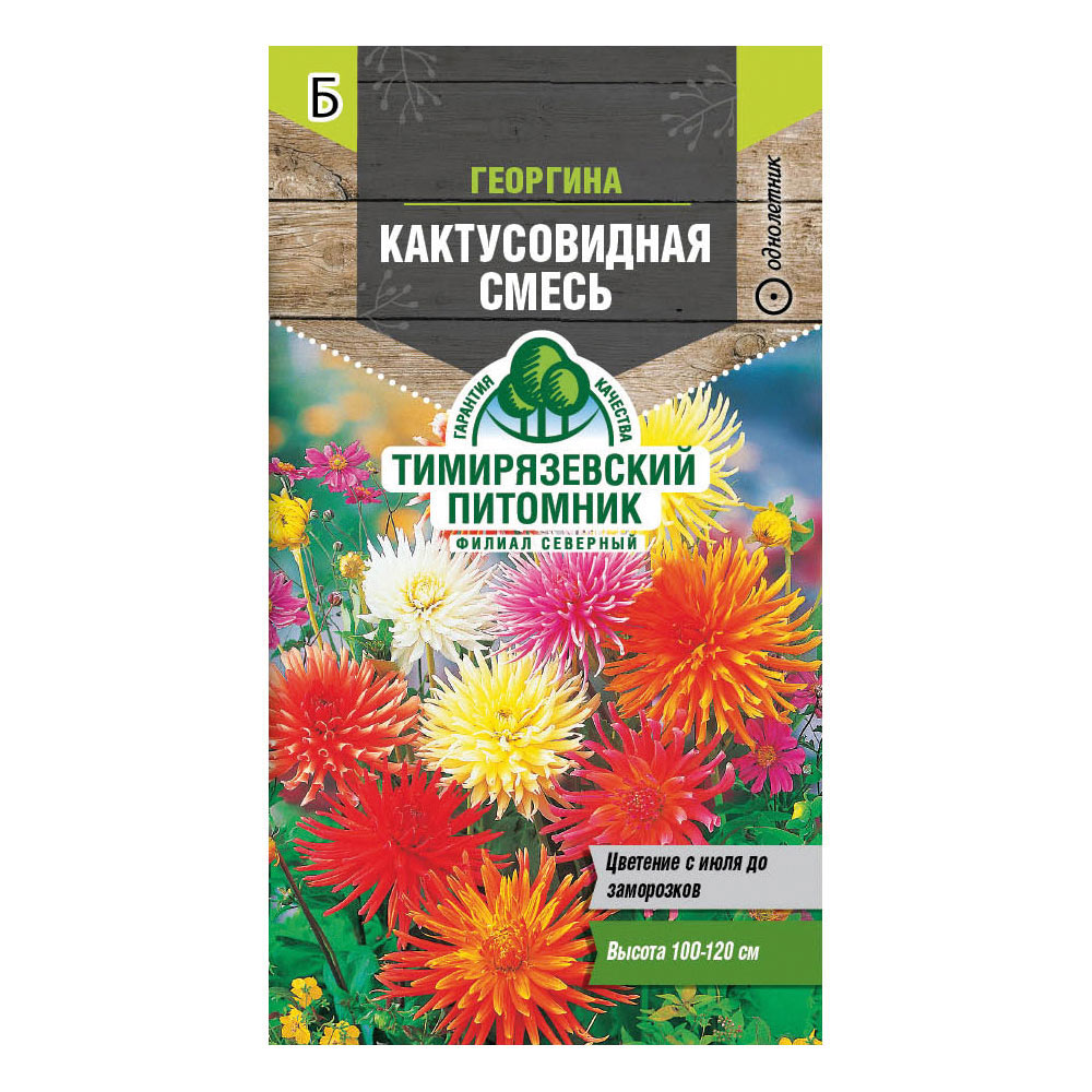 Георгина Кактусовидная смесь Тимирязевский питомник 0,2 г - купить в Москве  ✓ | ТехноСтрой