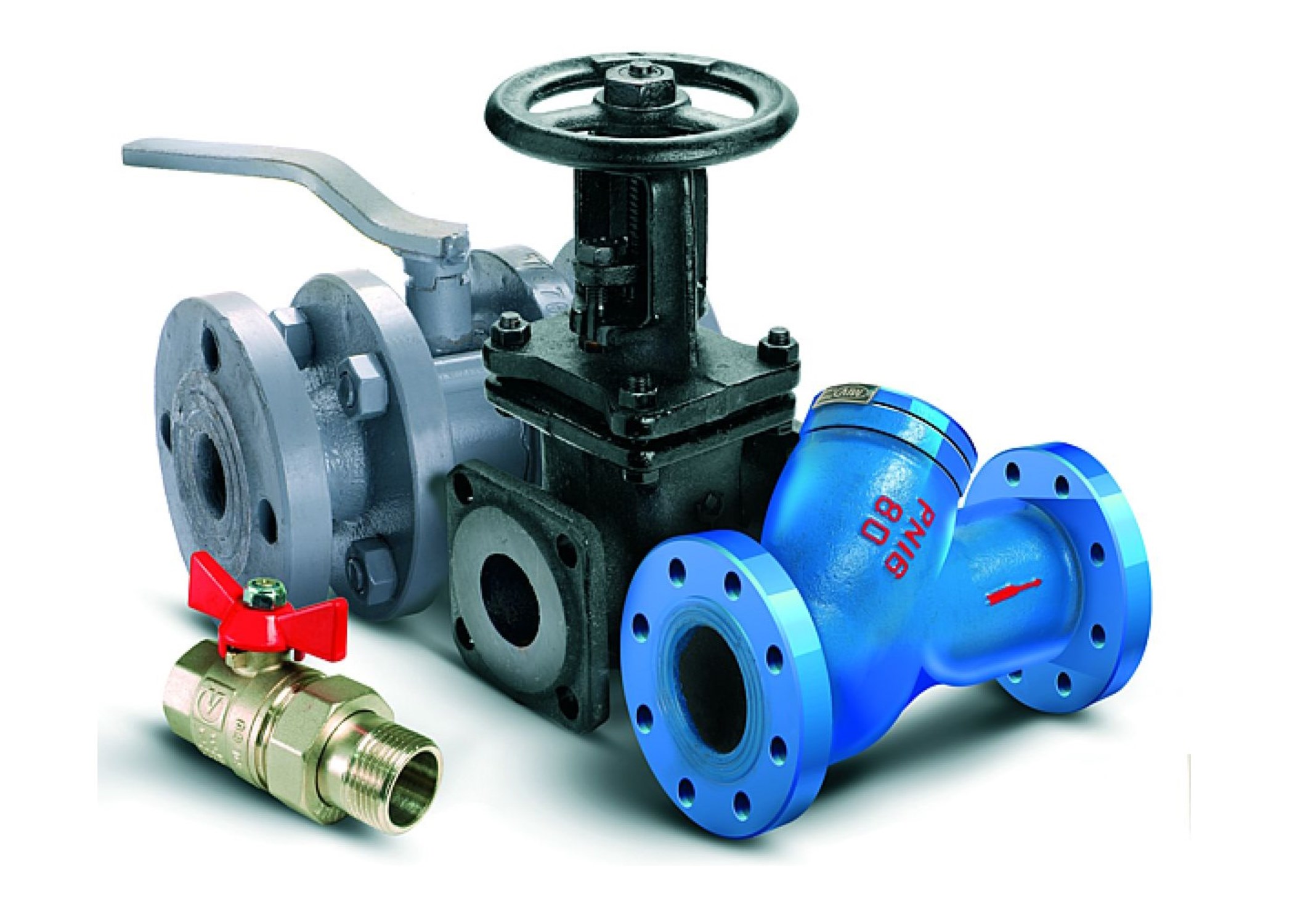 Сантехническая запорная арматура, регулирующая арматура и фланцы