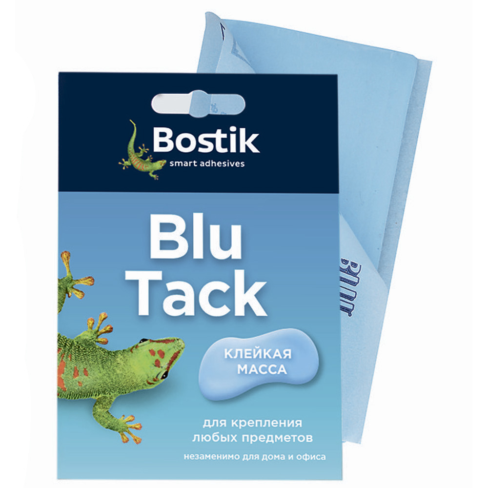 Клейкая масса Bostik Blu Tack 50 г - купить в Москве ✓ | ТехноСтрой