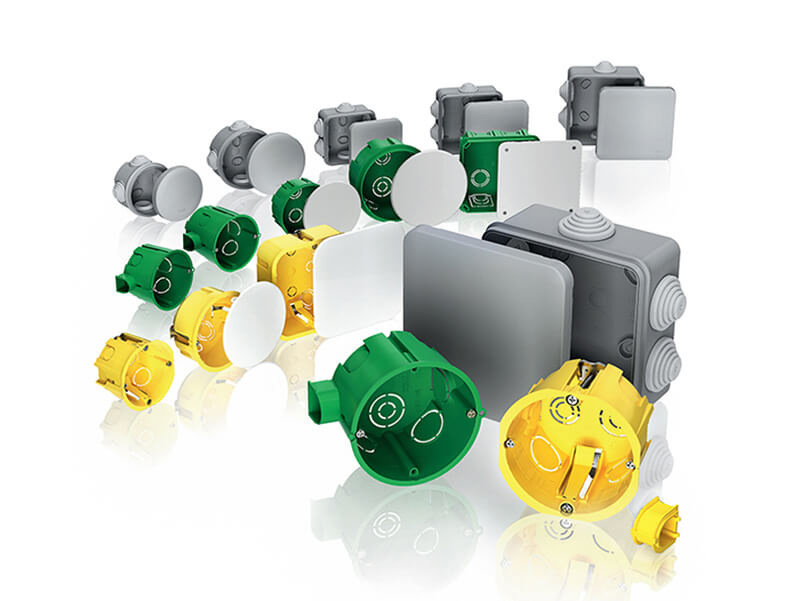 Распаячные и распределительные коробки