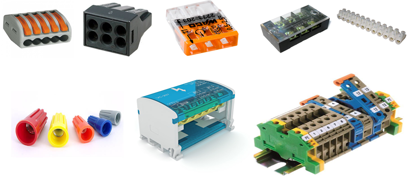 Клеммники, клеммы, сжимы