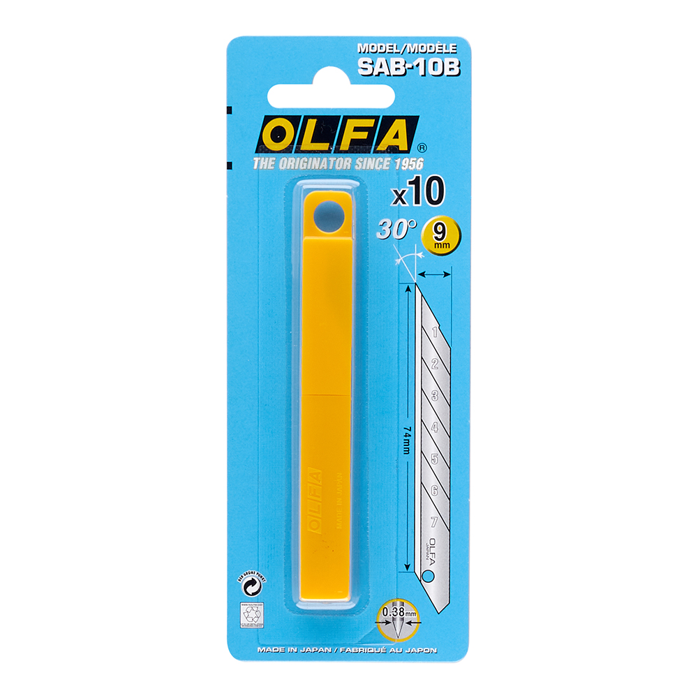 Сегментированные лезвия olfa. Нож Olfa Sab-10 b. Лезвия ОЛФА 9мм 30 градусов. Лезвия Olfa 30 градусов. Лезвия Olfa ASBB-10 стальное 60° 9мм.