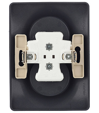 Розетка Systeme Electric Glossa встраиваемая антрацит (GSL000720)