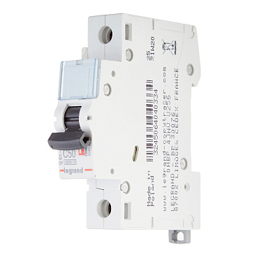 Автоматический выключатель модульный Legrand TX3 1P 50А тип C 6 кА 230 В (404033)