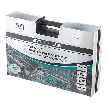 Набор инструментов универсальный Stels (14114) (151 шт.)