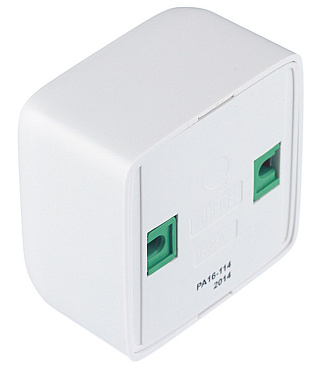 Розетка Hegel Alfa накладная белая со шторками (РА16-114)