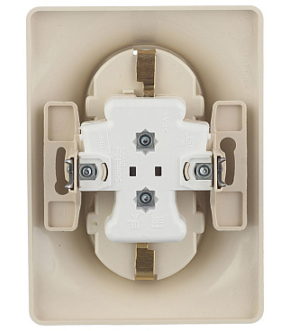Розетка Systeme Electric Glossa встраиваемая бежевая (GSL000224)