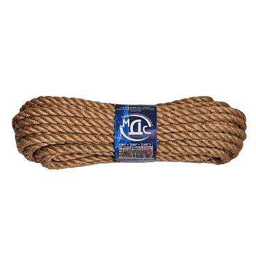 Канат крученый джутовый 3 пряди d12 мм 20 м МДС