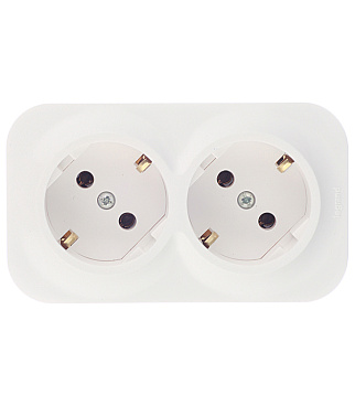 Розетка Legrand Quteo накладная белая (782233)