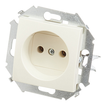 Розетка Simon 15 встраиваемая слоновая кость (1591431-031)