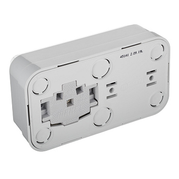 Блок выключатель и розетка Makel Siva Ustu одноклавишный накладной белый (451A1)