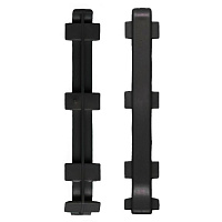 Соединитель 80 мм черный для алюминиевого плинтуса (2 шт.)