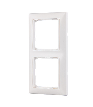 Рамка Legrand Valena двухместная белая (694241)