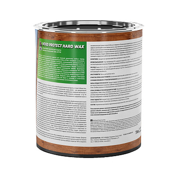 Антисептик Dufa Wood Protect Hard Wax декоративный для дерева бесцветный 0,75 л