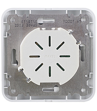 Диммер Makel Mimoza одноклавишный встраиваемый белый (12093)