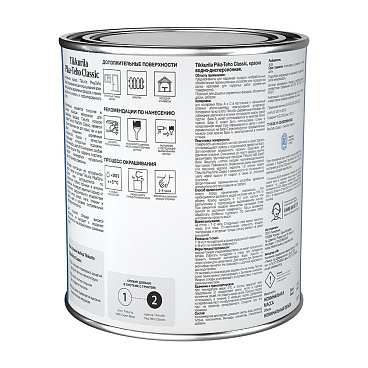 Краска фасадная по дереву Tikkurila/Tikkivala Pika-Teho Classic водно-дисперсионная база C бесцветная 0,9 л