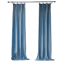 Штора вельвет голубая 150х270 см Casa Conforte Holland Вельвет (2 шт.) (6176927)