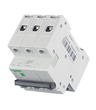 Автоматический выключатель модульный Schneider Electric Easy9 3P 50А тип C 4,5 кА 400 В (EZ9F34350)