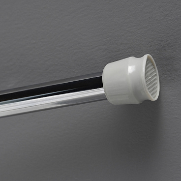 Карниз для ванной 105-190 см телескопический прямой сталь хром