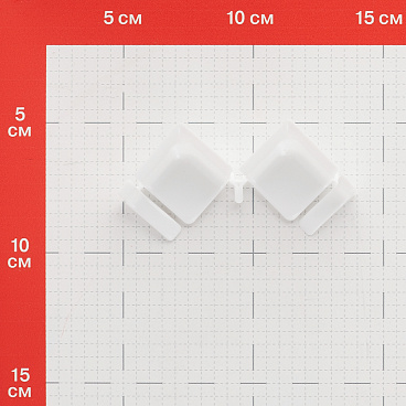 Набор комплектующих ПВХ для бордюра на ванну белый (2 шт.)