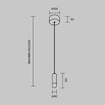 Подвесной светильник Maytoni MOD534PL-L4B3K1