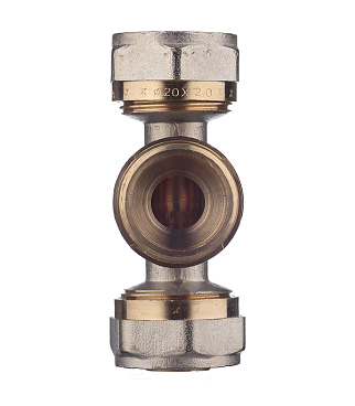 Тройник 20 обж(ц) х 3/4 НР(ш) х 20 обж(ц)