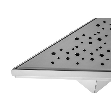 Трап душевой горизонтальный Ore Т2 с гидрозатвором 250х250х355 мм d40 мм решетка из нержавеющей стали