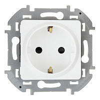 Розетка Legrand Inspiria встраиваемая белая со шторками (673730)