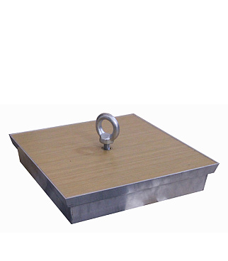 Люк ревизионный под плитку напольный Практика Барьер алюминиевый 200х200 мм скрытый