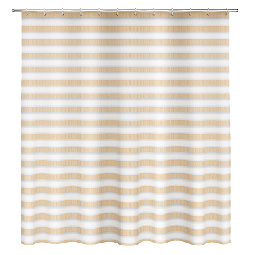 Штора для ванны Fora Spiral 1800х1800 мм полиэстер белая/бежевая (FOR-SPL201)