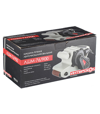 Шлифмашина ленточная электрическая Интерскол ЛШМ-76/900 900 Вт 533х75 мм (16.1.0.00)