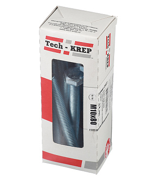 Болт оцинкованный M10x80 мм DIN 933 (12 шт.)