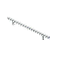 Ручка-рейлинг мебельная Kerron Metallic d10 мм металлическая матовый хром (R-3010-128 SC)