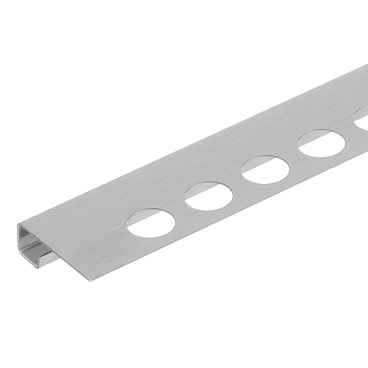 Профиль для плитки до 10 мм окантовочный нержавеющая сталь матовый 2700х30х10,8 мм