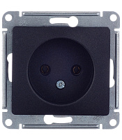 Розетка Systeme Electric Glossa встраиваемая антрацит (GSL000741)