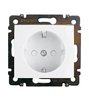 Розетка Legrand Valena встраиваемая белая со шторками (694269)