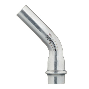 Угол VALTEC (VTi.958.I.001515) 45° 15 мм ВН нержавеющая сталь