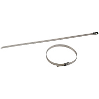 Стяжка кабельная ЭРА 200х7,9 мм нержавеющая сталь серая (10 шт.) (NO-225-252)