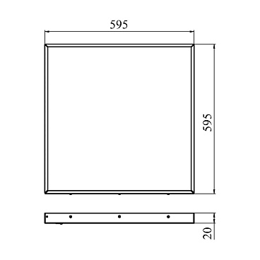 Светильник светодиодный для потолка армстронг Svet ДВО/ДПО-36 4000К 36 Вт IP40 белый опал (1704-10020)