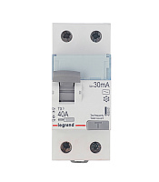 УЗО Legrand TX3 40А 1P+N тип AC 30 мА 10 кА (403001)