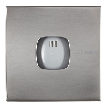 Вентилятор осевой Cata Silentis 10 Inox T с таймером d100 мм серебро