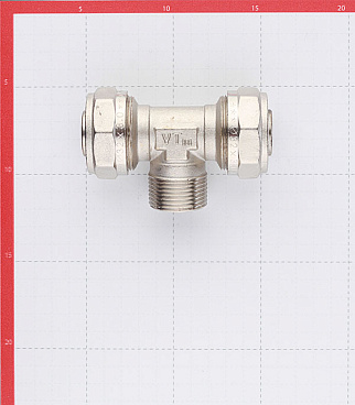 Тройник VALTEC (VTm.333.N.320632) 32 обж(ц) х 1 НР(ш) х 32 обж(ц)