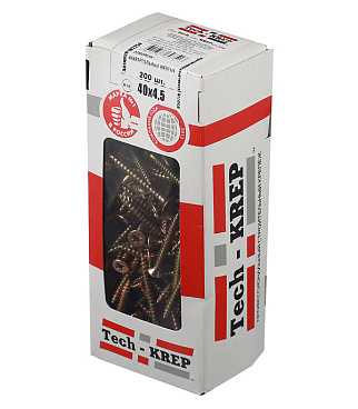 Саморезы универсальные 40x4,5 мм желтые (200 шт.)