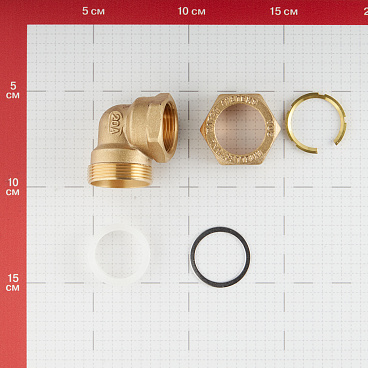 Угол Stahlmann IWS EasyFix 90° 20 мм х 3/4 ВР(г) для гофрированных труб
