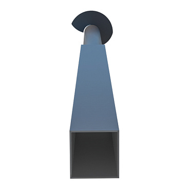 Столб для забора винтовой 60х60х2 мм 3 м грунт серый