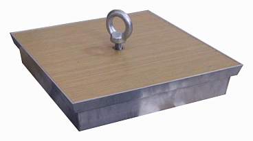 Люк ревизионный под плитку напольный Практика Барьер алюминиевый 600х600 мм скрытый