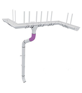 Колено трубы Grand Line металлическое d90 мм 60° коричневое RAL 8017