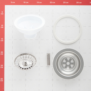 Выпуск для мойки Wirquin 3 1/2 нержавеющая сталь (30717335)