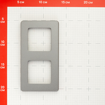 Рамка Legrand Inspiria двухместная дымчатая (673947)